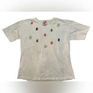 Vintage Iced T’s White T-Shirt Colorful Golf Bag Embroidery